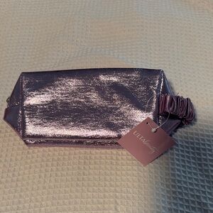 Ulta Beauty Metallic Purple Cosmetic Bag
